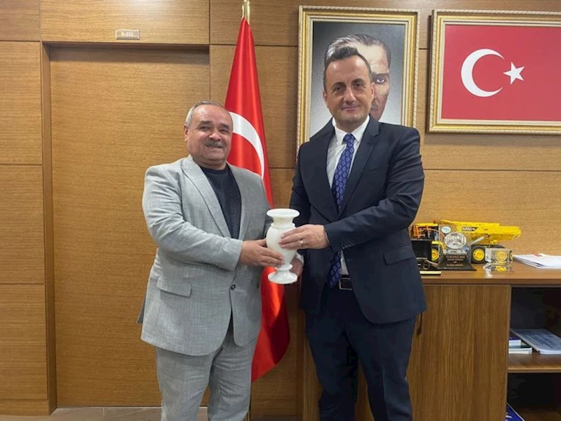 Başkan Şahin, DSİ Genel Müdür Yardımcısı Dinçer Aydoğan’la Mermer Atık Sahası Konusunu Görüştü