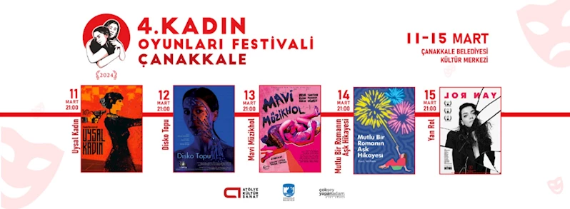 4. Kadın Oyunları Festivali, Çanakkaleli Tiyatroseverler ile Buluşacak