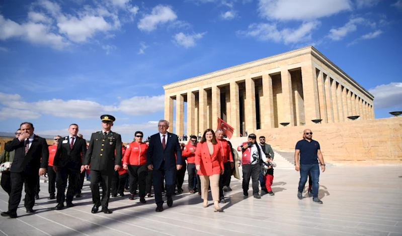 Cumhuriyetimizin 100. yılında 100 Keşanlı Atatürk’ün huzuruna çıktı