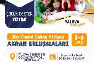 ÇOCUK DESTEK EĞİTİMLERİ BAŞLIYOR