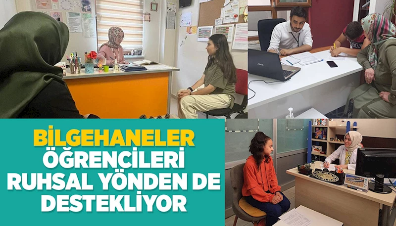 BİLGEHANELER ÖĞRENCİLERİ RUHSAL YÖNDEN DE DESTEKLİYOR