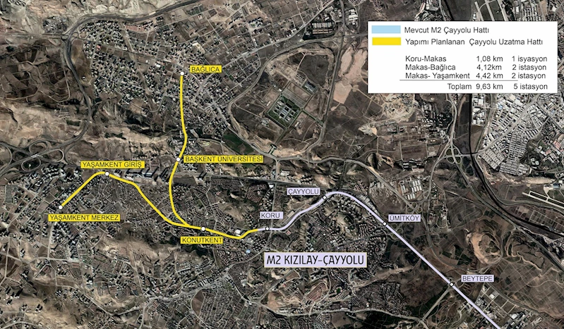 ANKARA BÜYÜKŞEHİR BELEDİYESİ İKİ YENİ METRO HATTININ DAHA PROJESİNİ TAMAMLAYARAK İNCELENMEK ÜZERE BAKANLIĞA TESLİM ETTİ