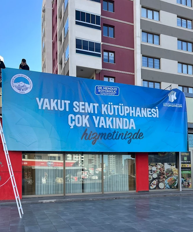 Büyükşehir’in 13’üncü Kütüphanesi Yolda