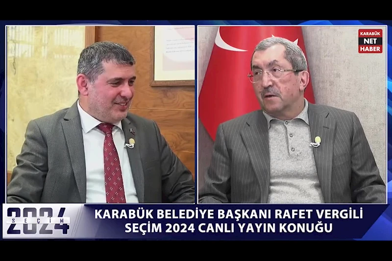 Başkan Vergili Karabük Net Haber Canlı Yayınına Katıldı