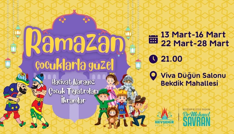Çocuklar İçin Düzenlenen Ramazan Etkinlikleri Bu Akşam Başlıyor