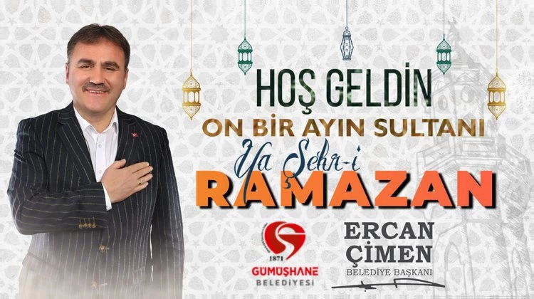 BELEDİYE BAŞKANI ERCAN ÇİMEN’İN RAMAZAN AYI MESAJI