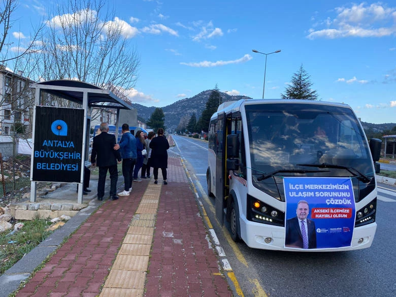 Büyükşehir’den Akseki’ye ulaşım desteği