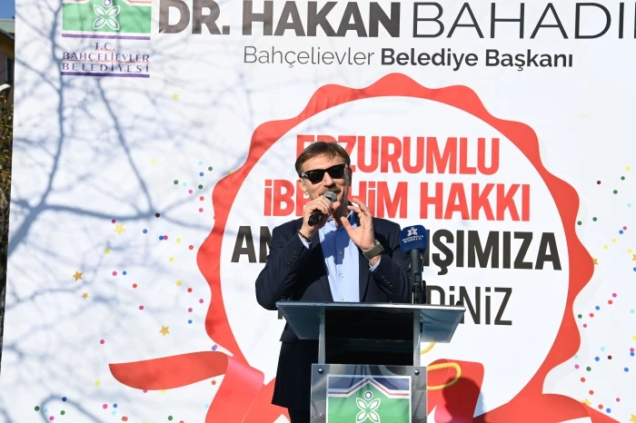 Bahçelievler’de Erzurumlu İbrahim Hakkı anıtı açıldı