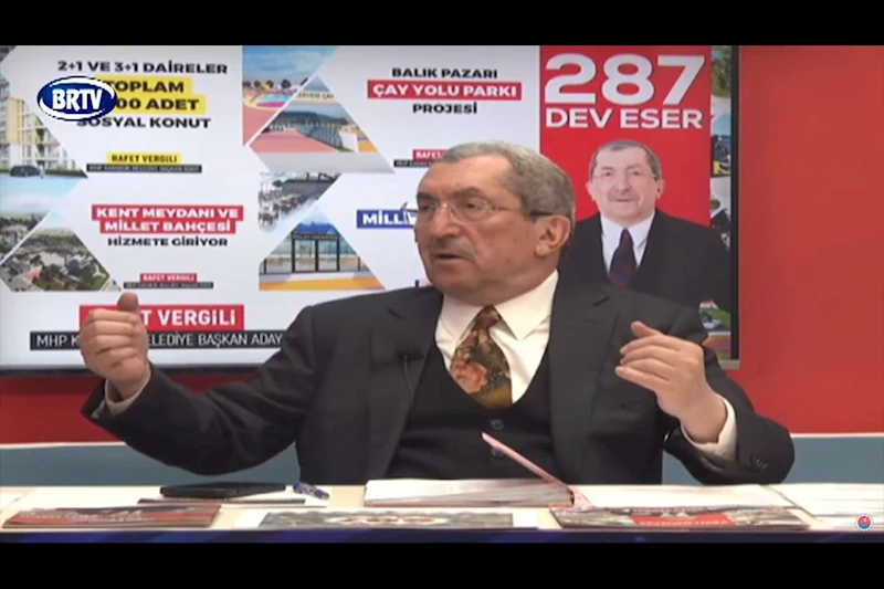 Başkan Vergili BRTV Ekranlarında Zafer Acar ile Seçim Özel Programının Canlı Yayın Konuğu Oldu