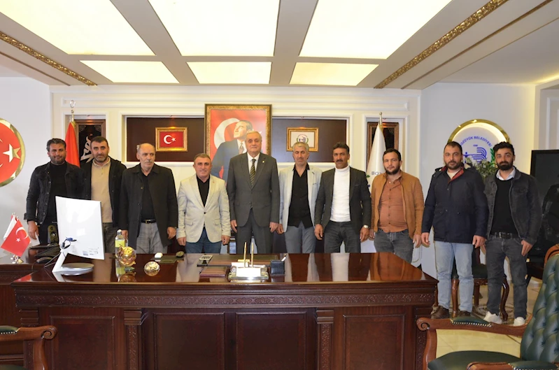 -BAŞKAN BAKKALCIOĞLU’NA MUHTAR ADAYI ÖLÇER’DEN ZİYARET
