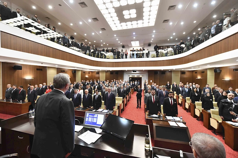 ANKARA BÜYÜKŞEHİR BELEDİYESİNDE YENİ DÖNEMİN İLK MECLİS TOPLANTISI YAPILDI