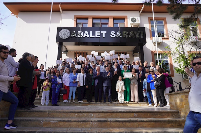 BELEDİYE BAŞKANI SUBAŞI MAZBATASINI ALDI