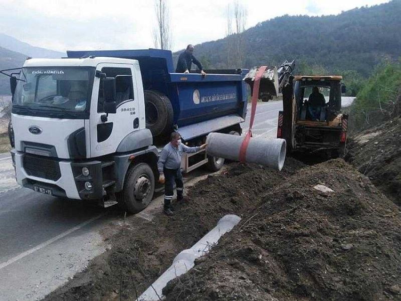 Alanya kırsalında yoğun mesai