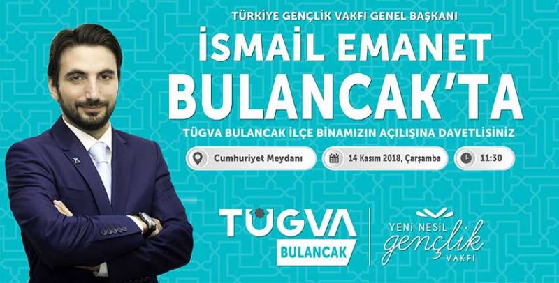 TÜGVA Bulancak İlçe binası ve Gençlik Kıraathanesi açılıyor…