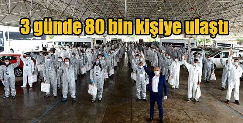 Maskeler kapı kapı dağıtılıyor