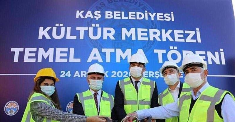 Kaş Kültür Merkezinin temeli atıldı