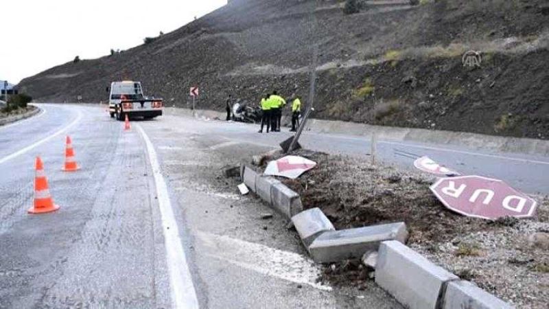 Burdur yolunda feci kaza