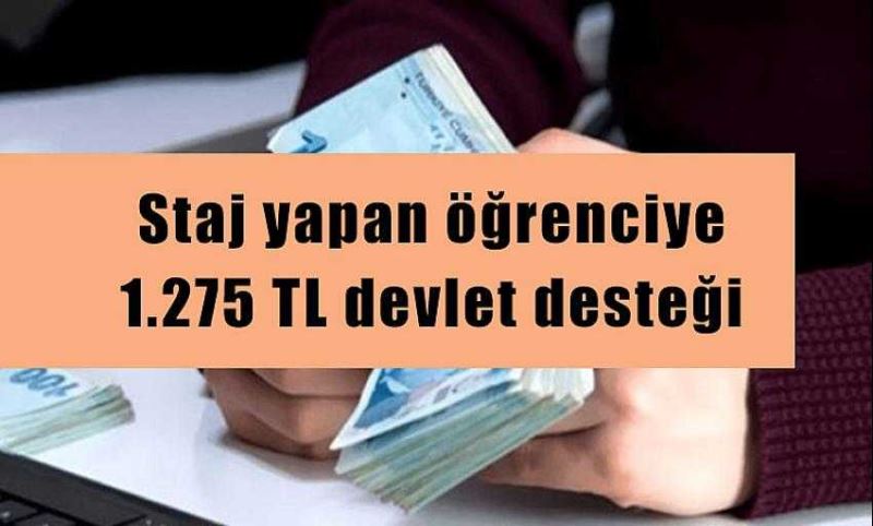 Milyonlarca stajyere devlet desteği